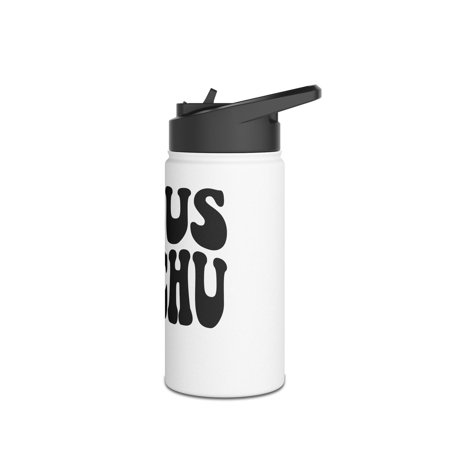 Jesus Gotchu Wavy Water Bottle with Straw Cap