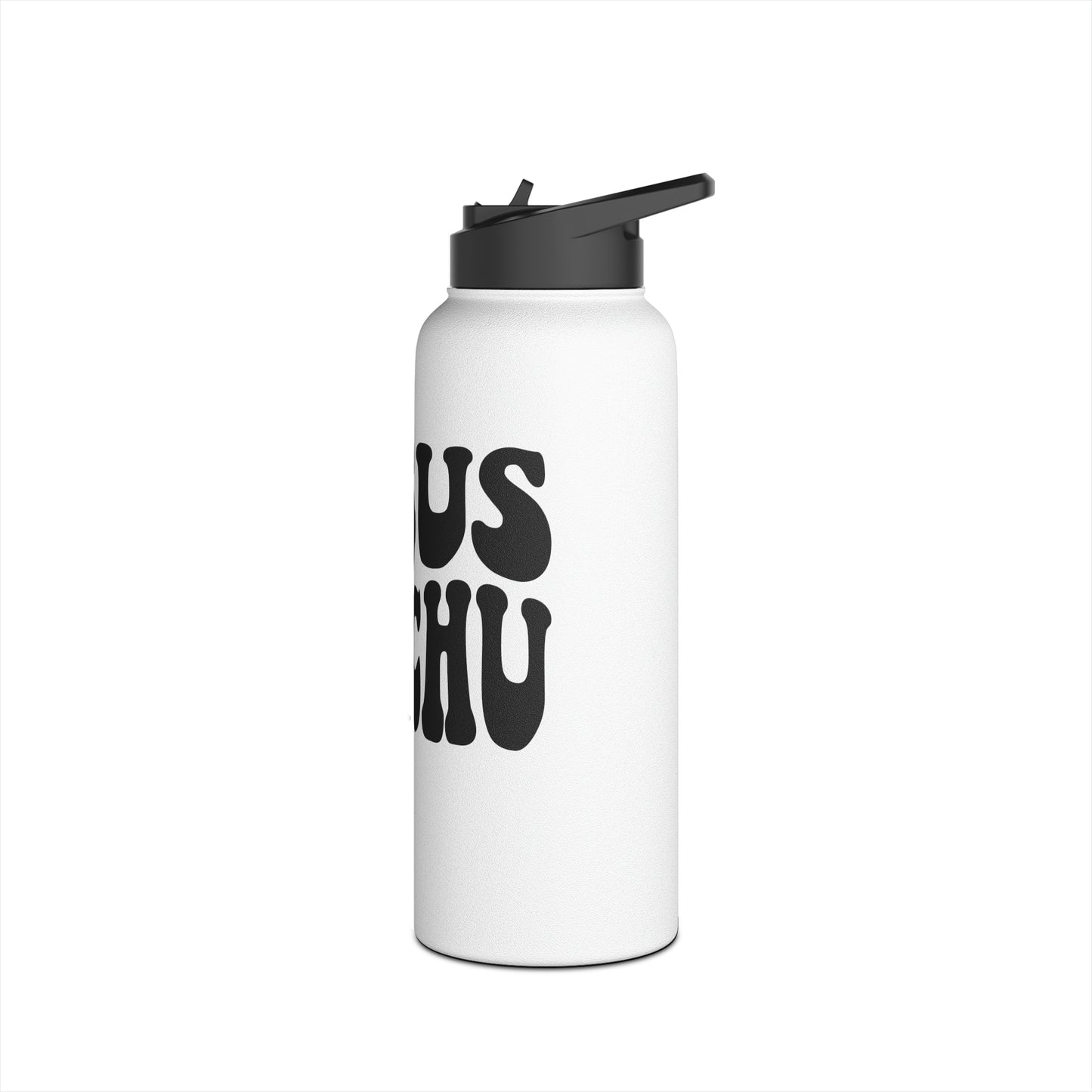 Jesus Gotchu Wavy Water Bottle with Straw Cap